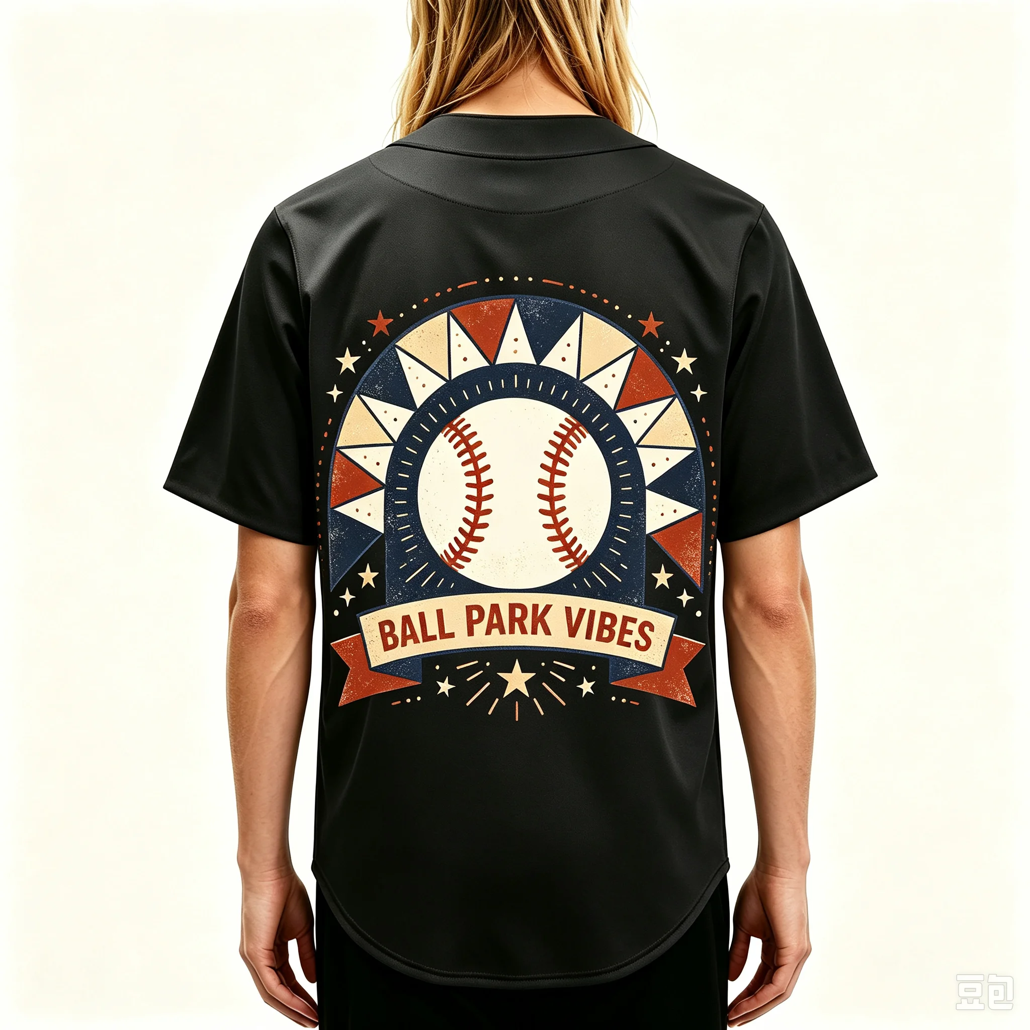 Men's Vintage Short-Sleeve Baseball Jersey Button-Down T-Shirt 'Play for the Game' Graphic Print Sports Uniform Shirt