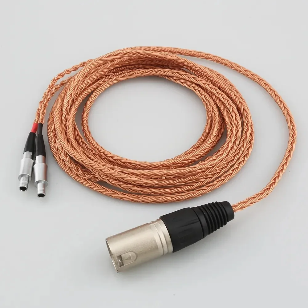 16 Core 99% 7N OCC Earphone Cable For Sennheiser HD800 HD800s HD820s HD820 Enigma Acoustics Dharma D1000 Headphone