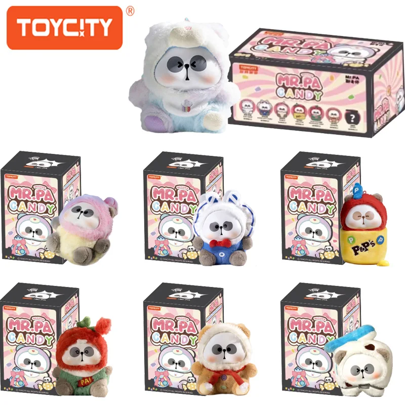 

Toycity“MR.PA-Candy”Series Blind Box Toys Cute Panda Plush Doll Random Mystery Box Collection Theme Children Gifts Brand Genuine