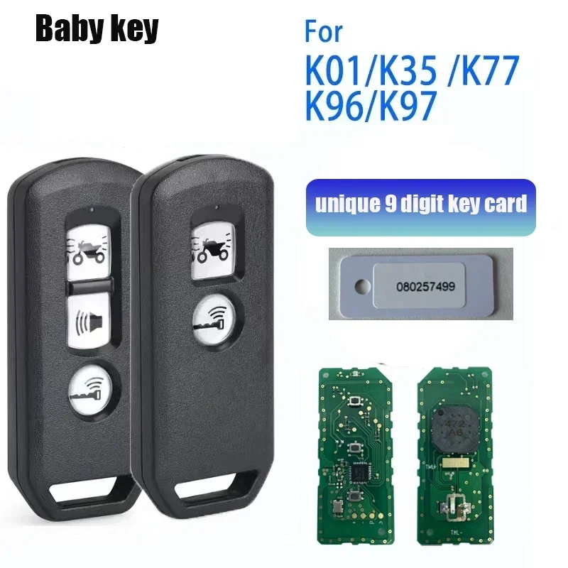 

BB Key K01 K35V3 K77 K96 K97 for Honda ADV SH150 Forza 300 PCX150 Motorcycle Scooter Remote Control Key