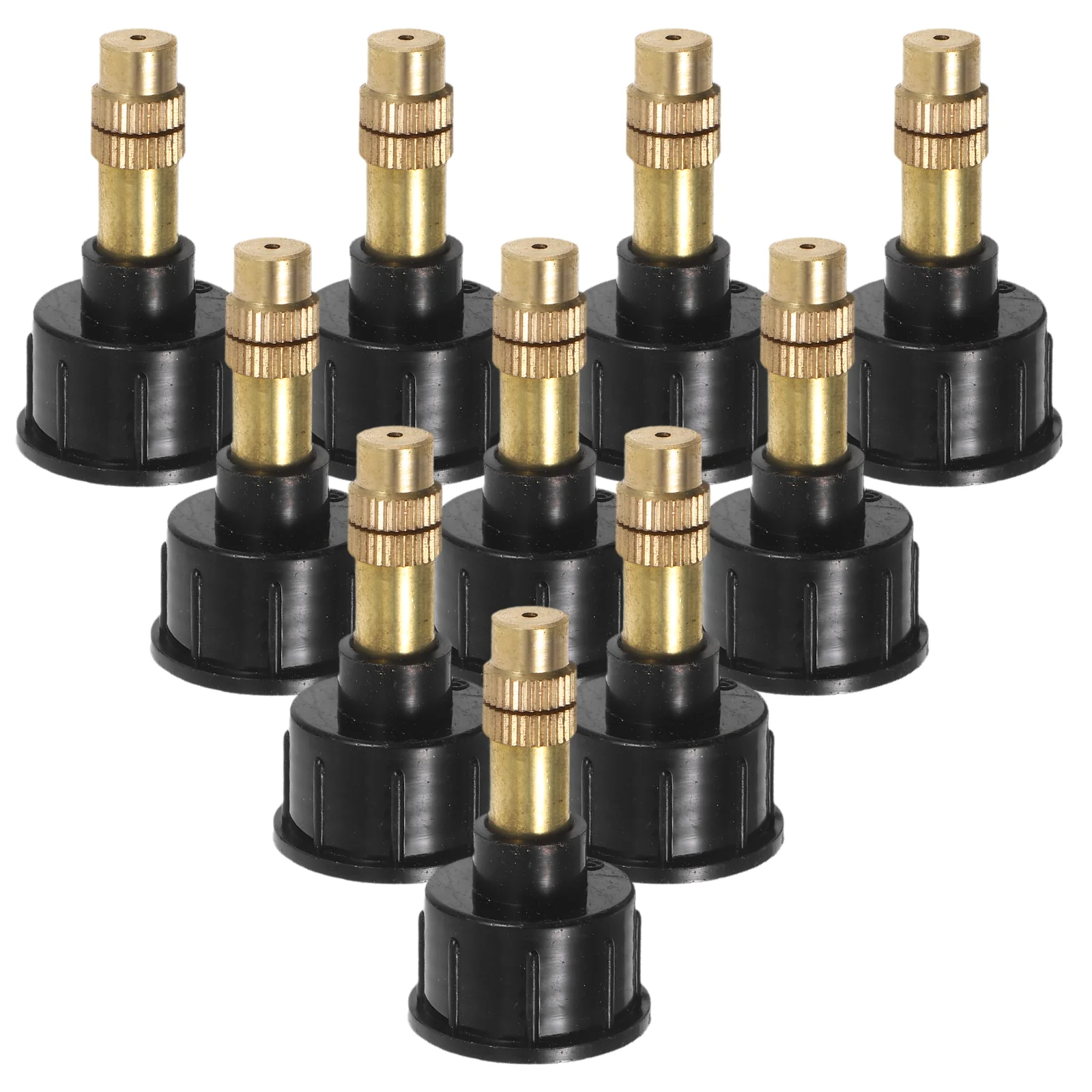 

Garden Sprayer Nozzle 10Pcs Brass Mist Spray Tip Replacement Pump Mister Head Fine Water Misting Nozzle Thread Mount Black