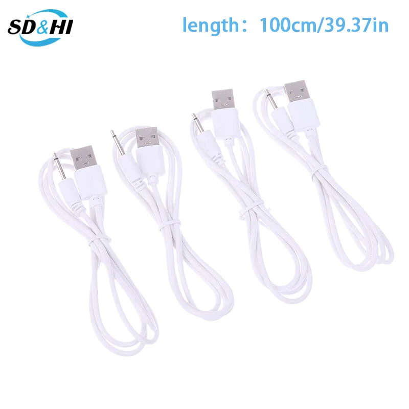 1 قطعة USB تيار مستمر 2.5 هزاز كابل الشاحن الصوت سلك الطاقة ل قابلة للشحن الهزاز مدلك اكسسوارات USB امدادات الطاقة #6