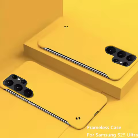 Frameless Case For Samsung Galaxy S25 S24 S23 S22 S21 S20 Ultra Plus Slim Hard Cases For Samsung S23 S21 FE Note 20 Ultra Cover