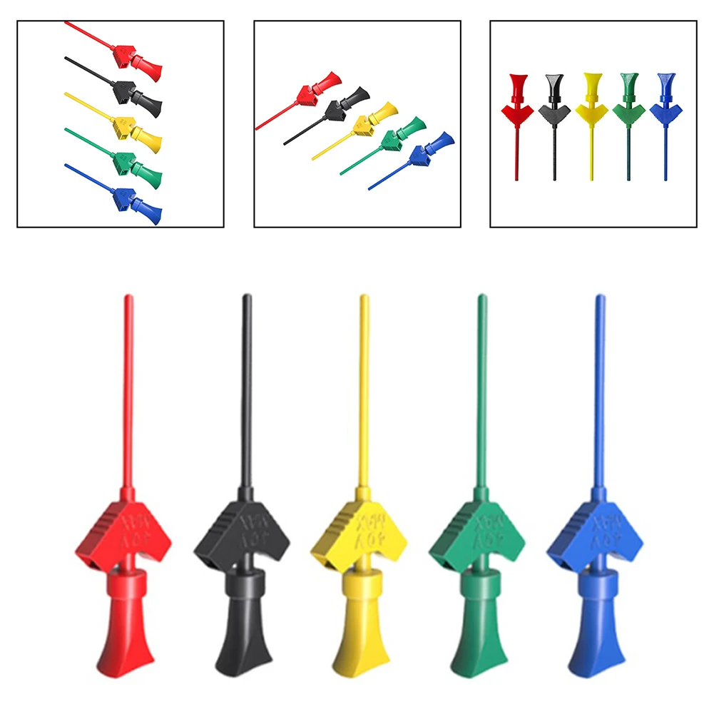DIY Electronics Projects DIY Breadboard Clips Electronic Component Tester 5 Color Options Retractable Clip Hook