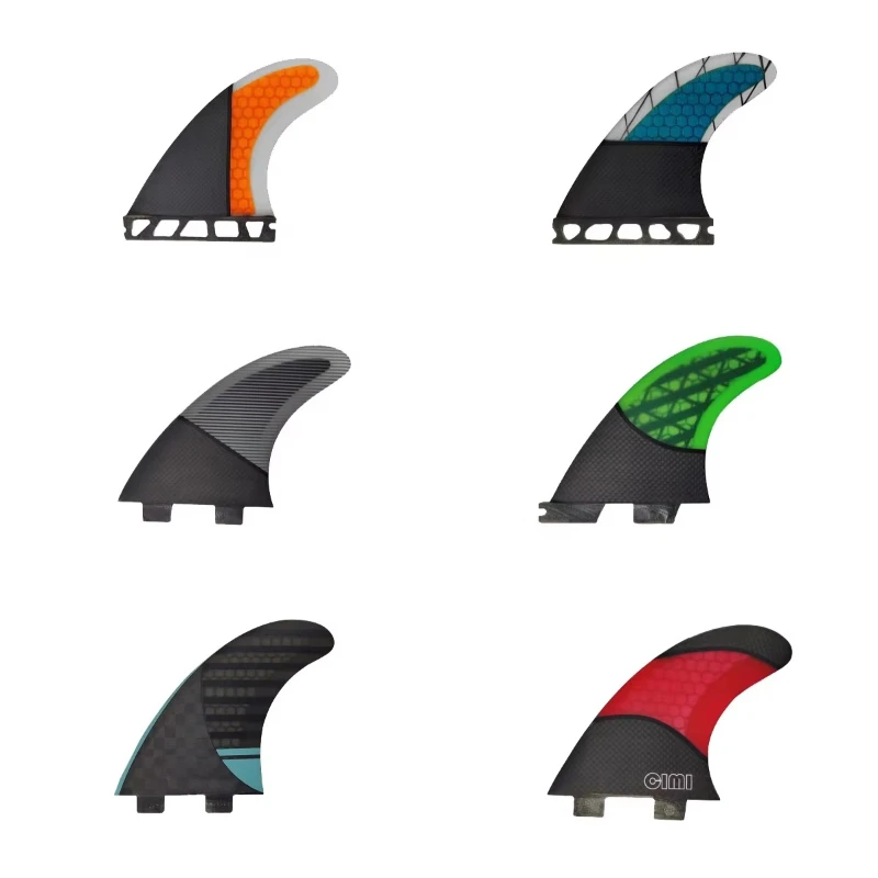 

Custom Design Surfboard Fins Carbon Fiber Light Weight Surf Fiberglass Half Caron Fins for Surfboard SUP Board and Longboard