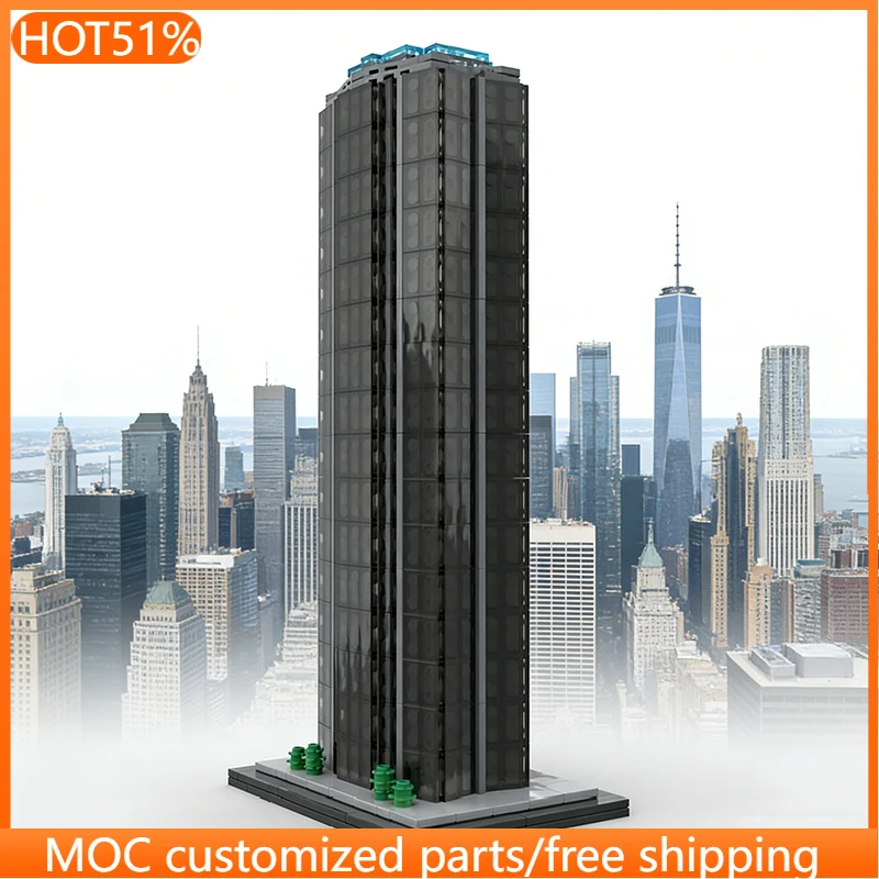 

Набор для сборки 1057 деталей: Иконические небоскребы MOC, модульный конструктор, креативный дизайн, кирпичики DIY, игрушка-конструктор для мальчиков, подарок