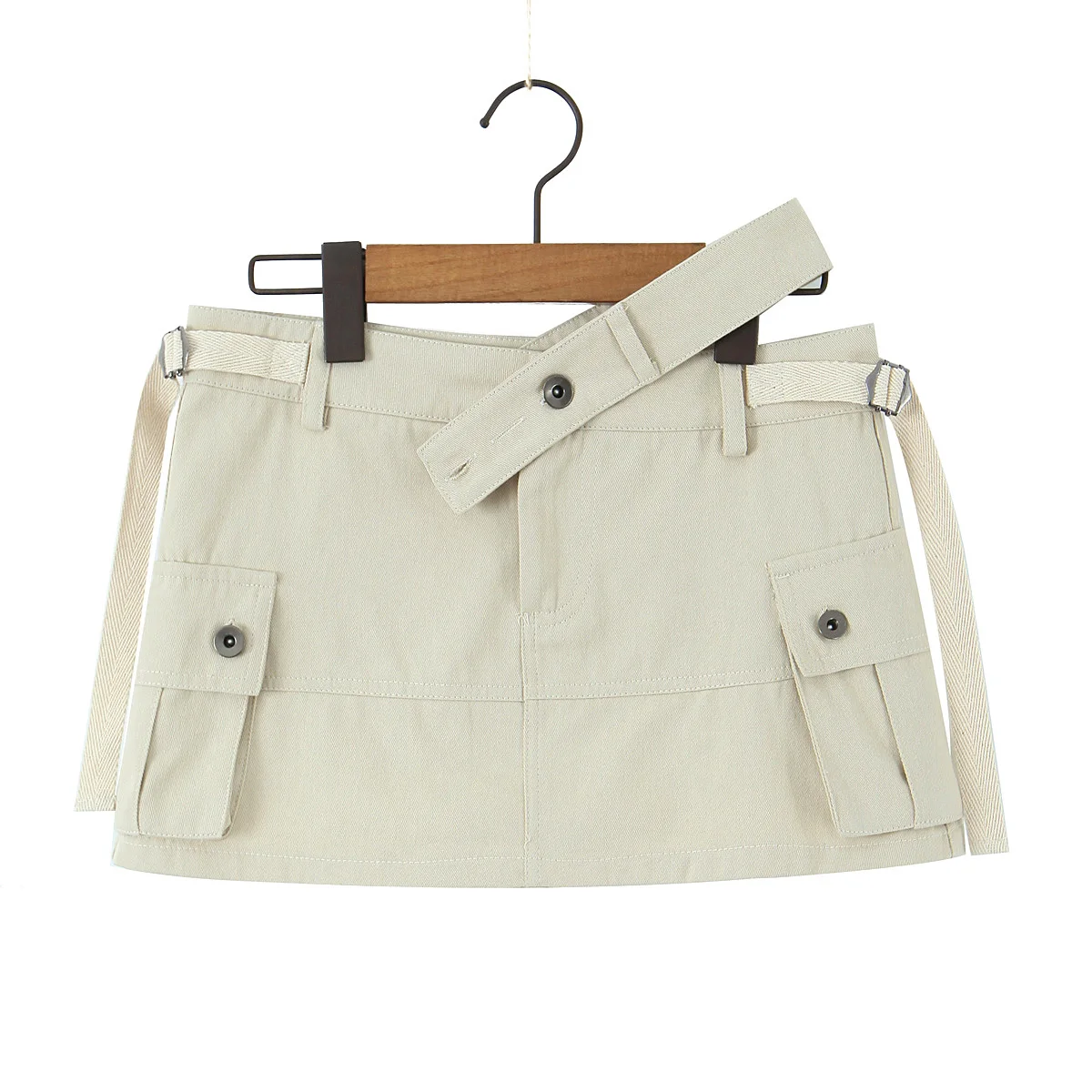 Y2k clothes mini skirts for women korean fashion vintage black cargo skirts womens 2023 Summer cargo skirts pockets asymmetrical