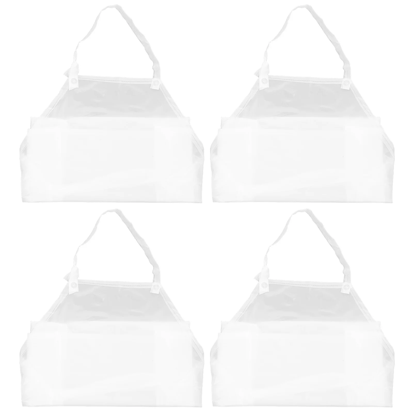 

4Pcs Waterproof Apron Kitchen Oilproof Lightweight Washable Bib for Women Men Chef Cooking Bbq Pet Grooming Heavy Duty Use