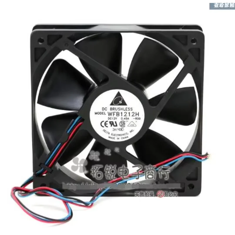 Delta Electronics WFB1212H F00 R00 DC 12V 0.45A 120x120x25mm 3-Wire Server Cooling Fan