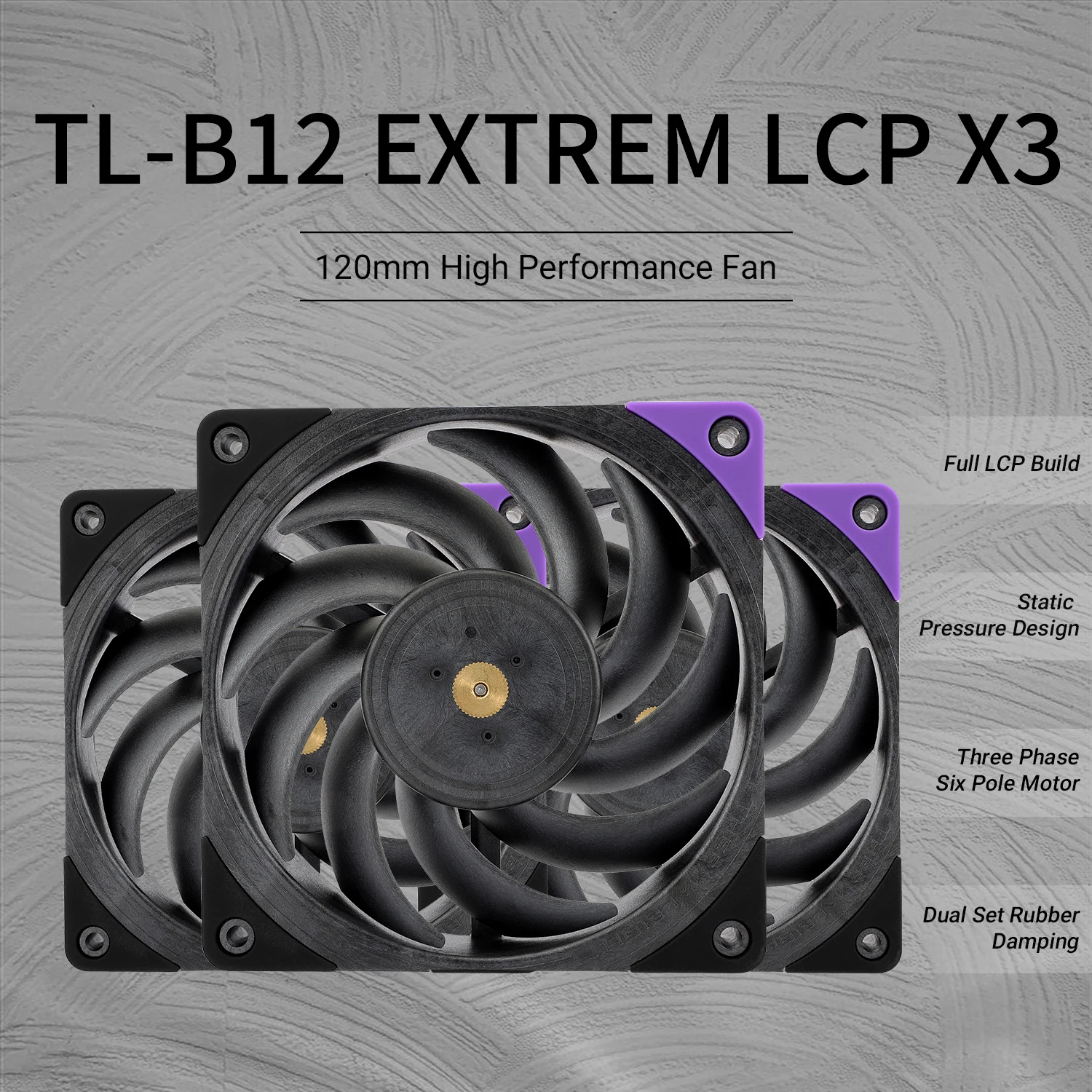 

Корпусный вентилятор Thermalright 120 мм TL-B12 EXTREM LCP X3 Вентилятор охлаждения процессора 120 мм Ультратонкий вентилятор с статическим давлением
