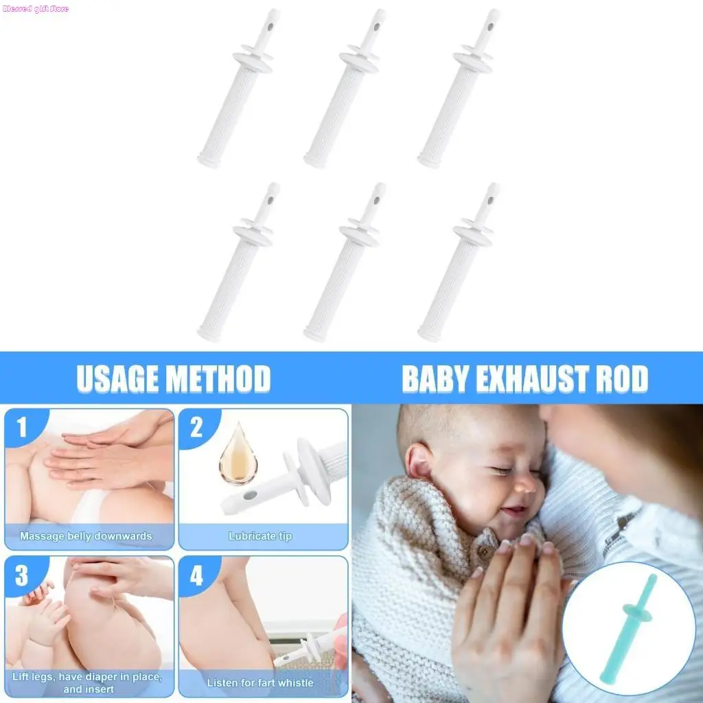 D0JC 6 Count Gas Colic Passer Flatulence Gas and Colic Reliever Effective Relief for Baby Infant