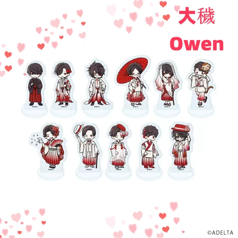 

Hot Game Owen Acrylic Stand Model Osaki Ariake Shinkyo Hinode Shioya Take-shiba Ichiba-mae Figures Desk Decor Props Gifts 15cm