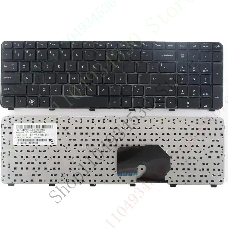 Teclado de repuesto HC con marco para HP Pavilion DV7-6000 DV7-6100 DV7-6200 DV7-6B00 DV7-6B56NR DV7-6B55DX Serise