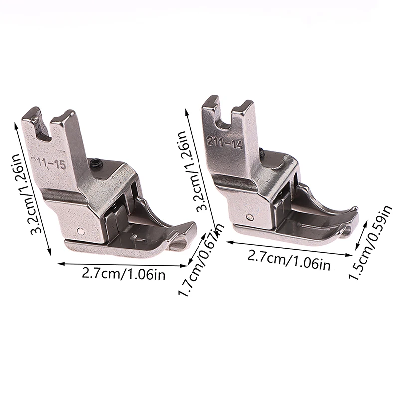 1Pc Dual Compensating Presser Foot For Make Pocket Open Wire Stop Presser Foot Industrial Sewing Machine Presser Foot