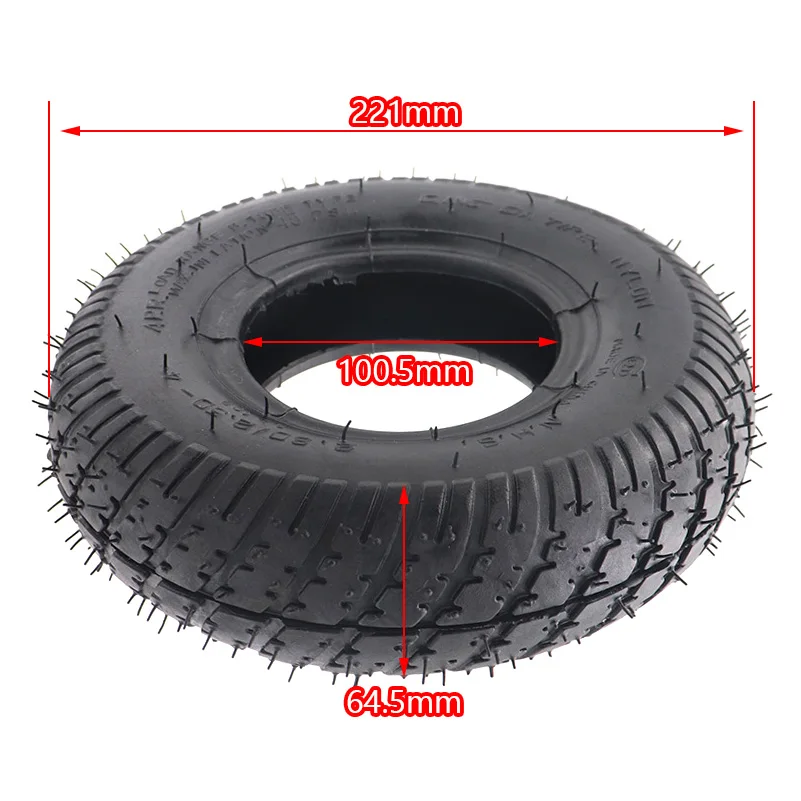 2.80/2.50-4 Tyre and Inner with Wheel Hub Tube Fits Gas or Electric Scooter,ATV Mobility Scoote