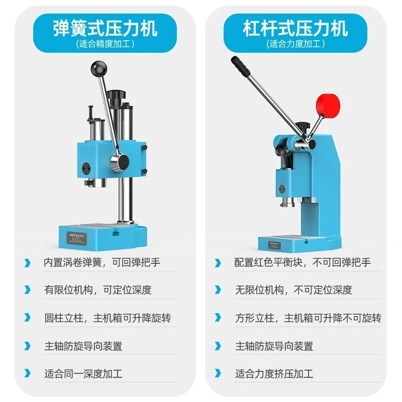 J03-0.2A Desktop Manual Press Machine For Industrial Processing