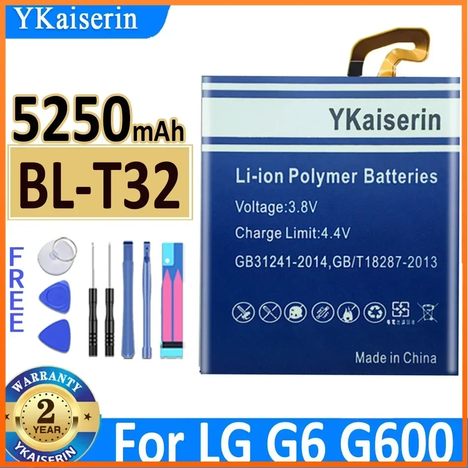 Аккумулятор ykaisсеребрин для LG G6 G600L G600S G600K G600V H871 H872 H873 LS993 US997 VS988 T32 BLT32, аккумуляторы и инструменты