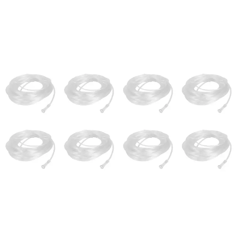 

ABLQ 8Pcs 8M Soft Nasal Oxygen Tube Nasal Oxygen Cannula Nasal Tube Suitable For Oxygen Generator
