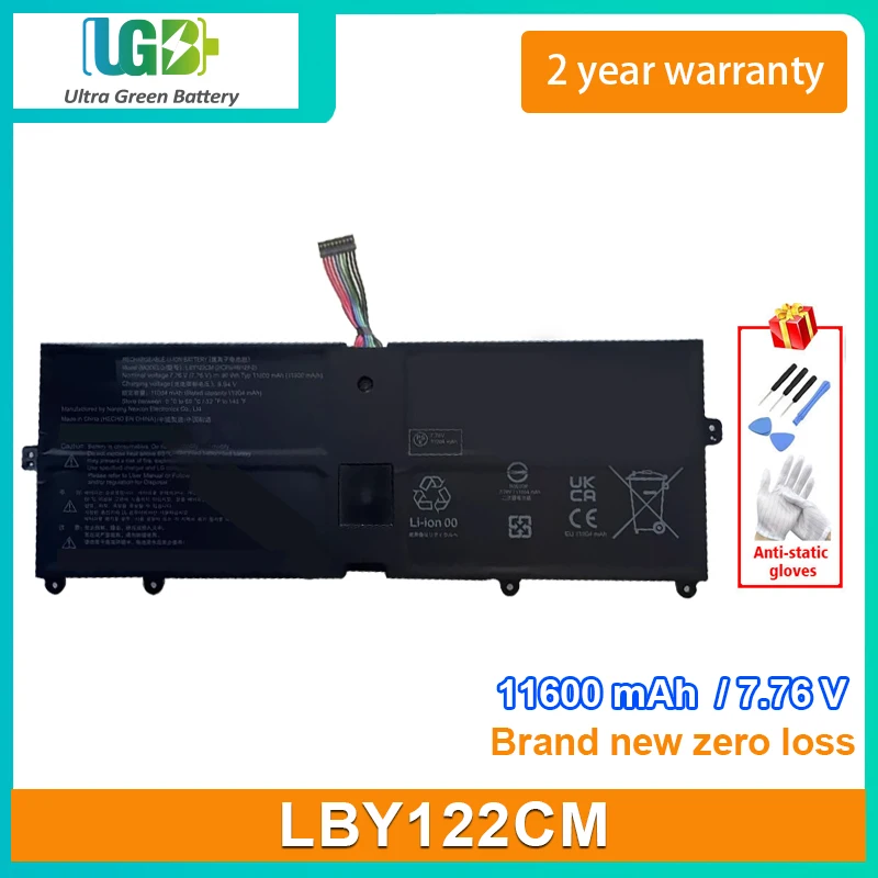 

UGB New Battery For LG LBY122CM Built-in laptop battery 11600mAh 7.76V 90Wh