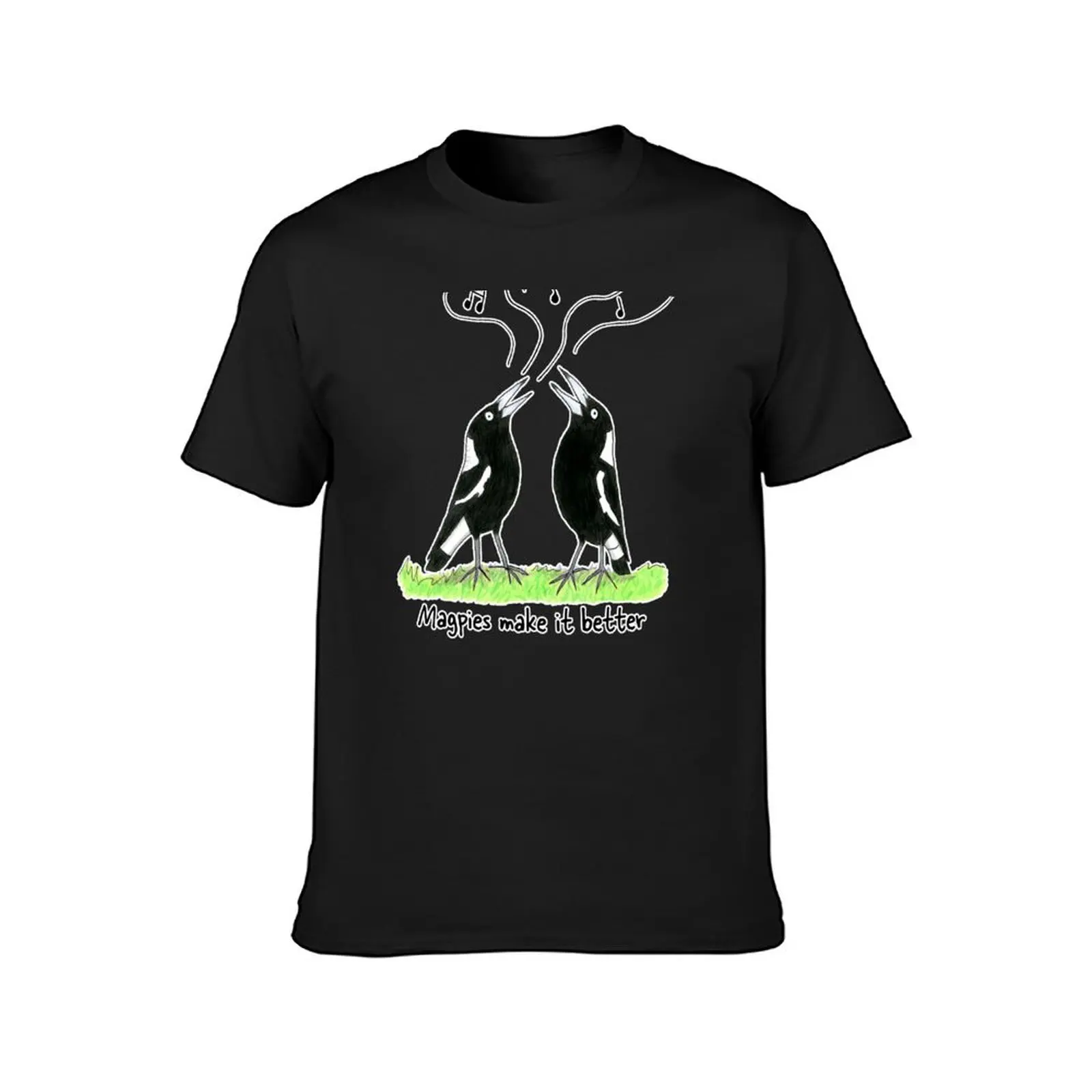 Magpies make it better - Raising funds for Birdlife Australia T-Shirt plain vintage summer clothes t shirts men