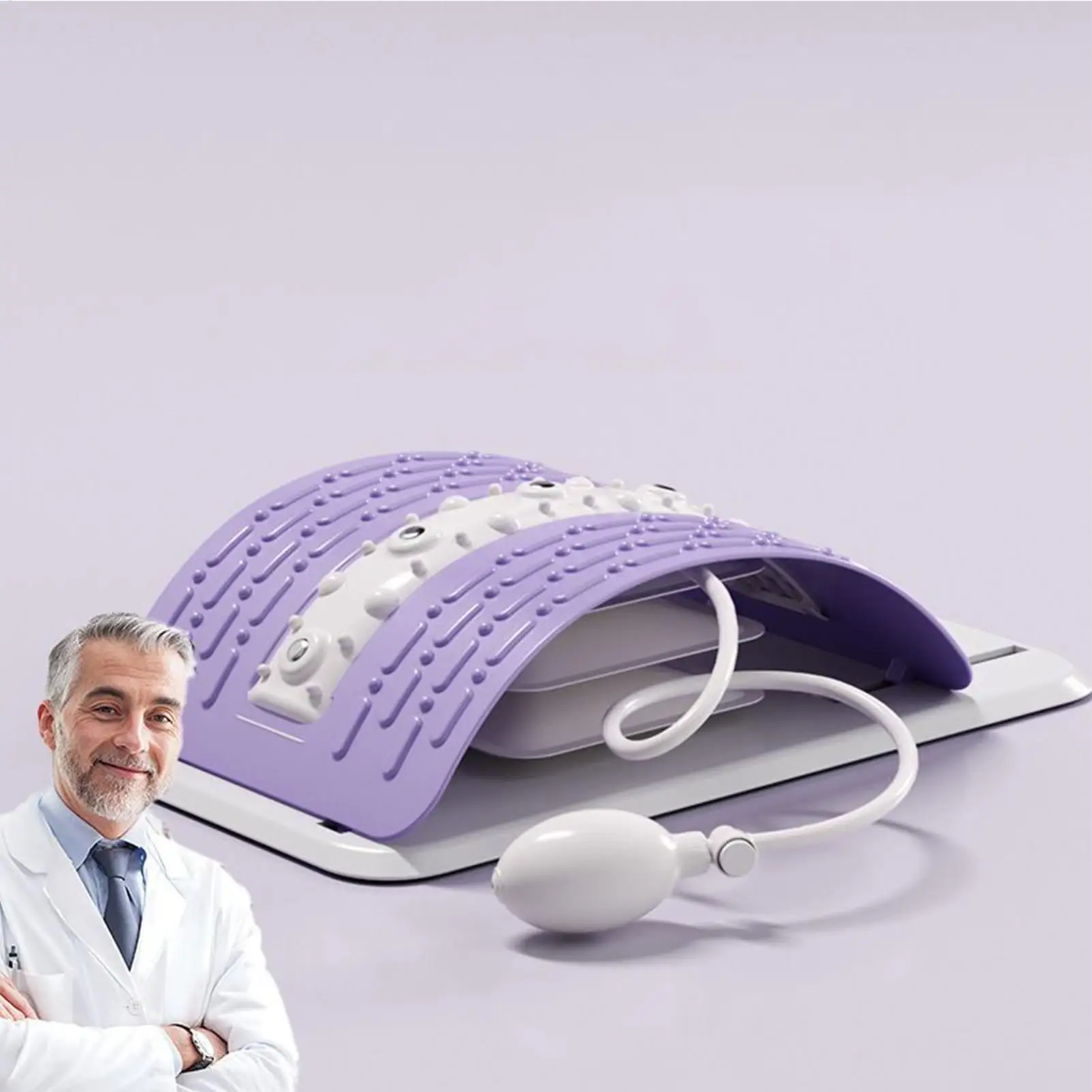 

Lumbar Stretcher Muscle Recovery Lumbar Massager 150kg Load Capacity Inflatable Anti-slip Back Stretcher For Muscle Recovery