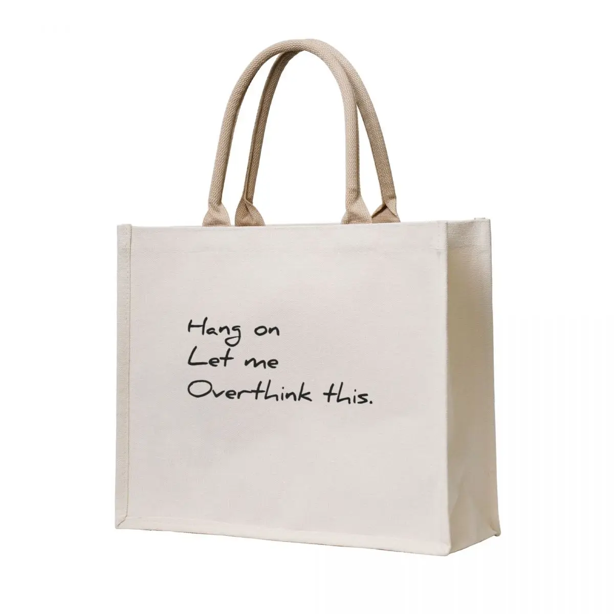 

Hang on let me overthink this . Tote Bag custom tote bag foldable reusable bag woman shopping