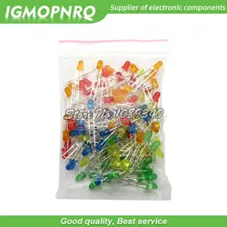 120pcs 6color X 20pcs  3mm   LED Light Assorted Kit DIY LEDs Set White Yellow Red Green Blue Orange hjxrhgal