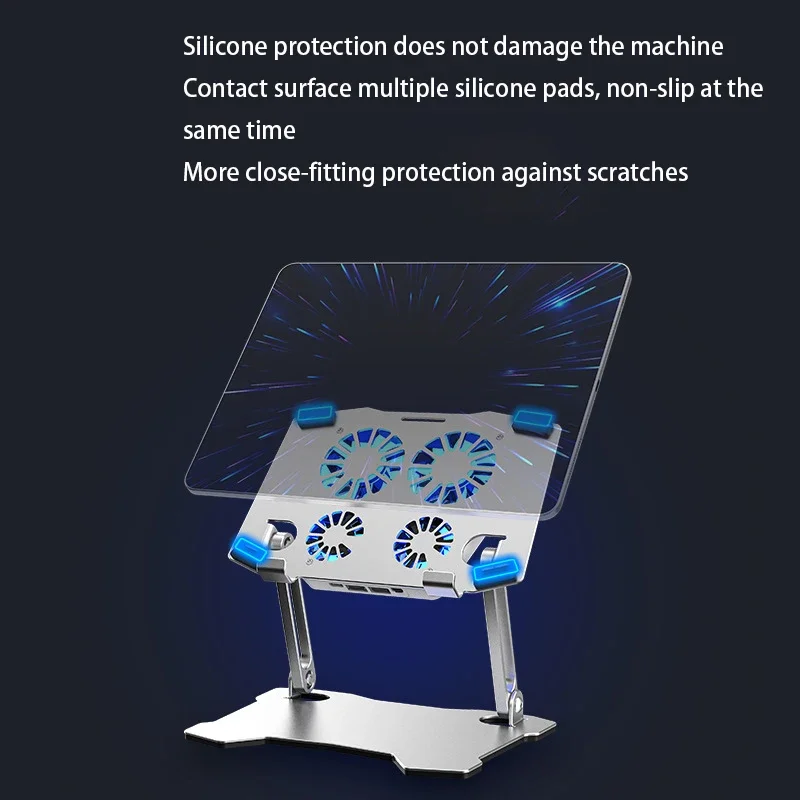 Gaming Bracket Radiator With 4 Fan Adjustable Ergonomic Low Noise Free Lift Holder For IPad Tablet Bracket Game Tablet Holder