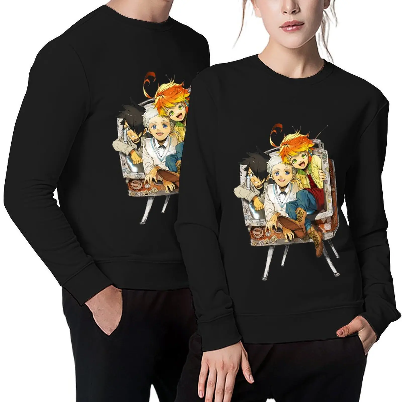 

The Promised Neverland [Yakusoku no Nebārando] Pullover men's clothing winter clothes japanese style sweatshirt for men