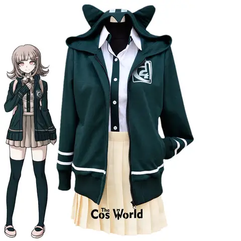 Chiaki Nanami School Uniform Customizable Game Anime Outfits Cosplay Costumes [THE COS WORLD]