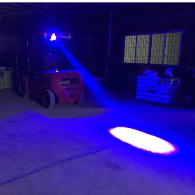 20W Oval Forklift Lamp LED Blue Spotlight 10-60v DC Safety Working Light Forklift Warning Lamp