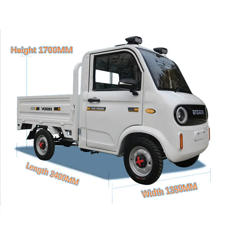 

Custom 4 Wheel Low-Speed Mini Electric Pick Up Cargo Vehicle Car Adult Cheap Mini Ev Transport For Adult