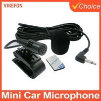 Car 3.5mm Jack Mic Stereo Microphone Micro Car Radio Mini Wired External Microphone For Auto Dvd Radio 3m Long Mini Microfono