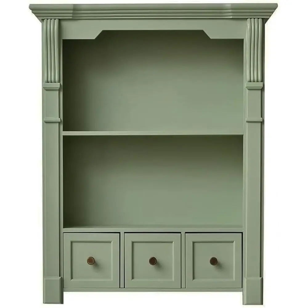 

Classic Wall-Mounted Cabinet, Display Organizer, Storage Shelves for Living Room, Bedroom, and Entryway
