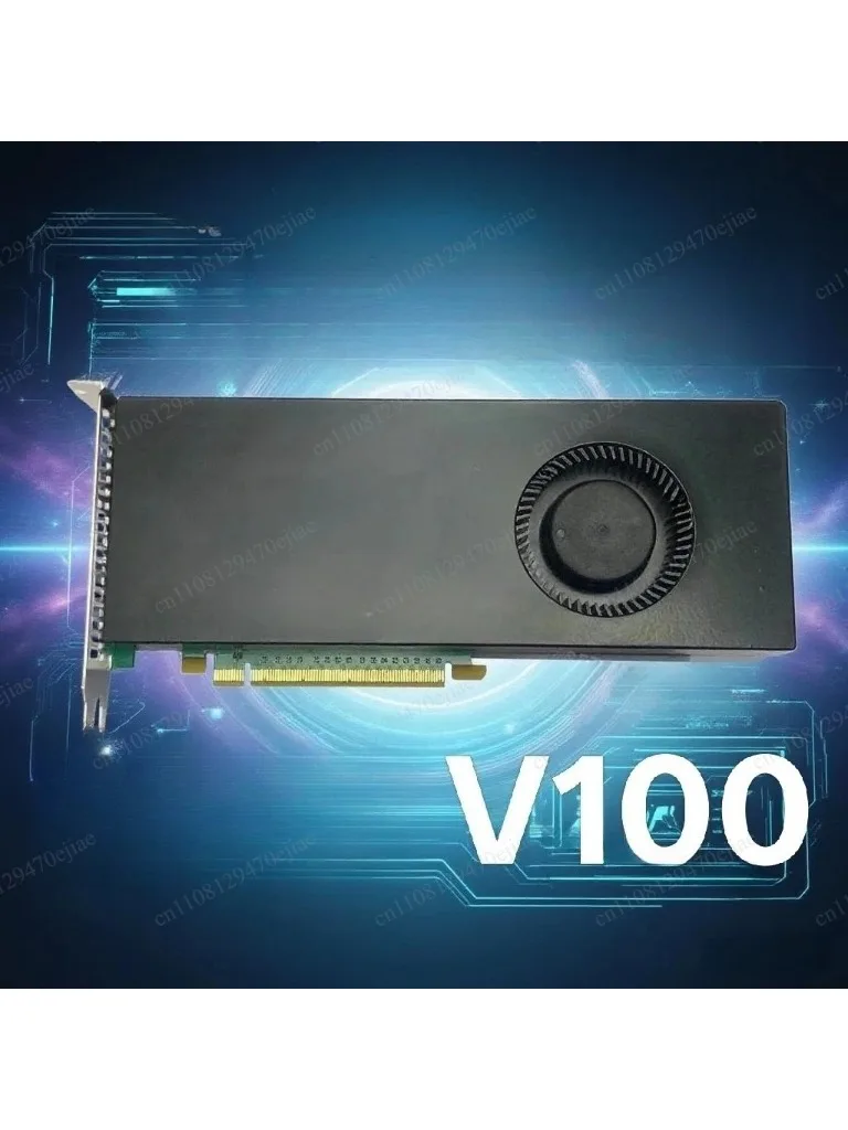 Karta graficzna V100 16G/32GB PCIe, karta przyspieszająca uczenie się maszynowe (AI), stacja robocza do obliczeń serwerowych CUDA — 2