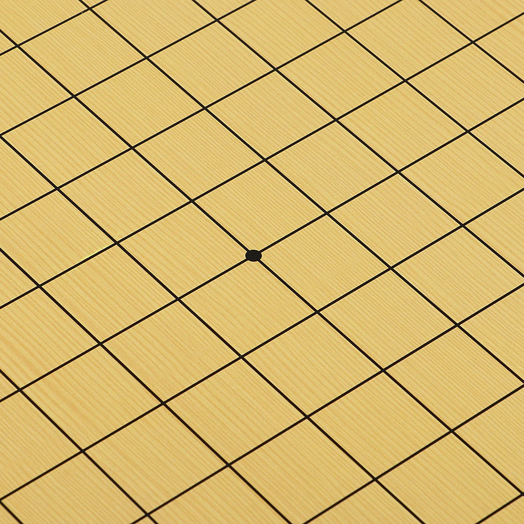 Double Sided Weiqi Game Board Wooden Checkerboard Advanced Board Game for Children and Adults Teaching