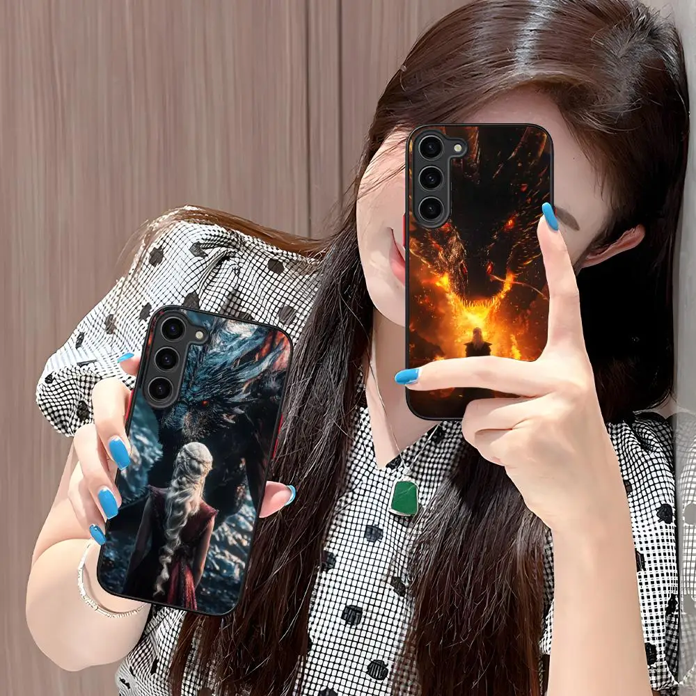 Dragon Queen Phone Case for Samsung Galaxy S26 S25 S24 S23 S22 S21 Plus FE Ultra Skin Feel Shockproof Cover