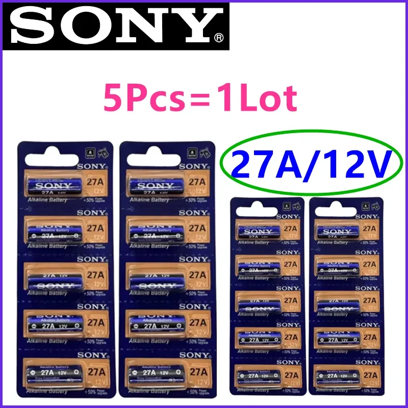 5-50pcs original For SONY 27A A23S/A27 alkaline battery doorbell remote control electric toy