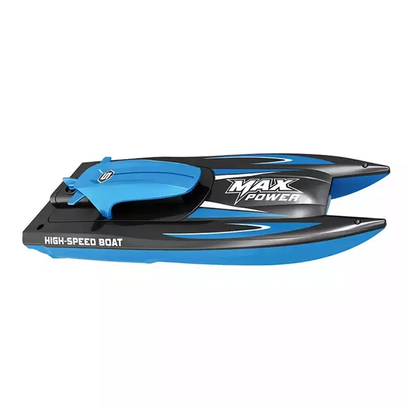 4CH 2.4G Racing Speedboat Maximum Speed 15M/H High Speed RC Boat Anti Overturning Hull Design Electronic Runabout for Boys Girls