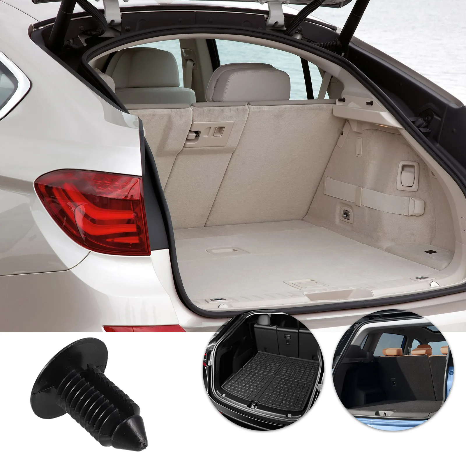 Fixadores de painel de porta de carro de plástico resistente, 20 peças, fácil instalação, clipes retentores de guarnição automática universal, estética interior