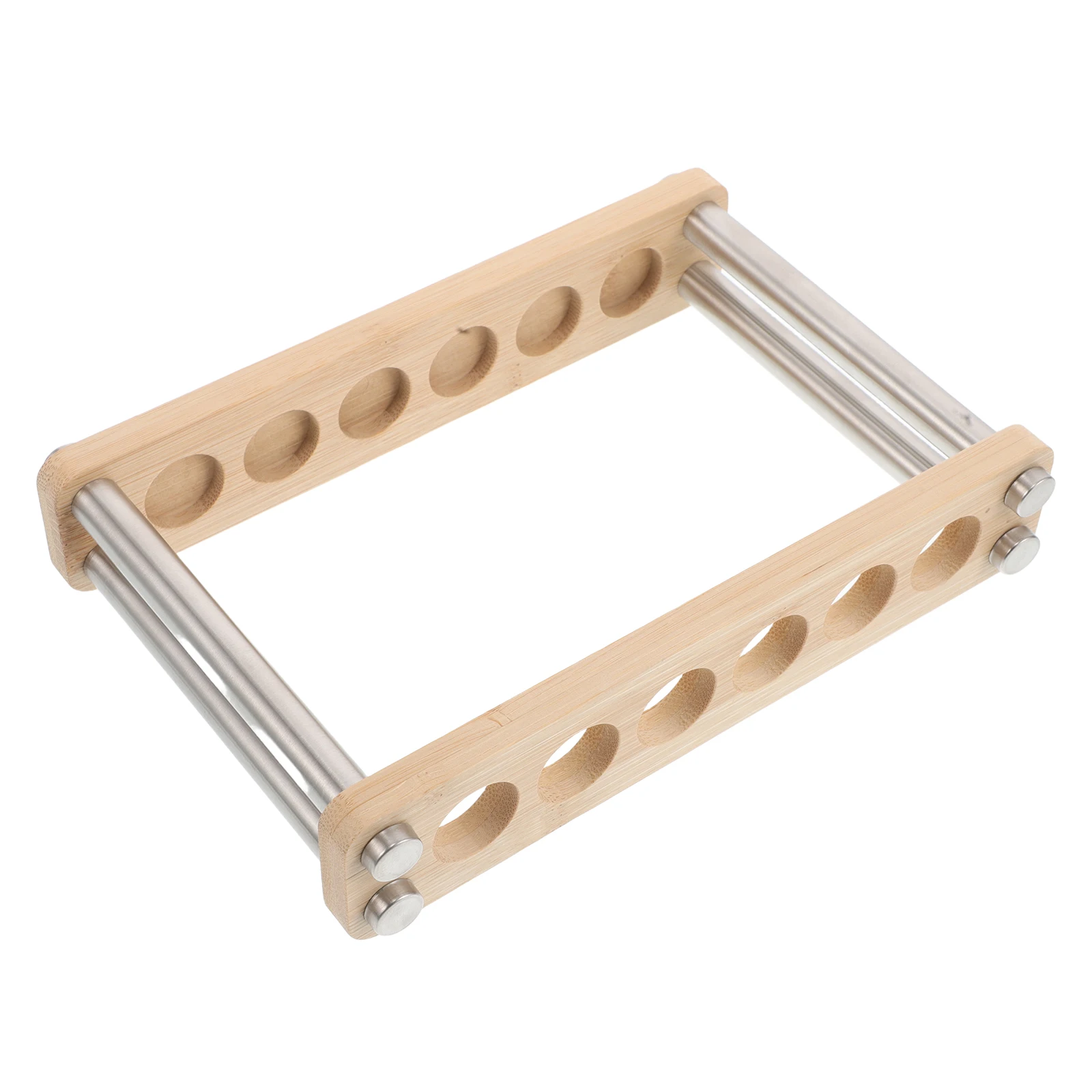 

Incense Tube Display Stand Bamboo Charcoal Burner Beige Wood Holder Vertical Stick Storage Spacesaving