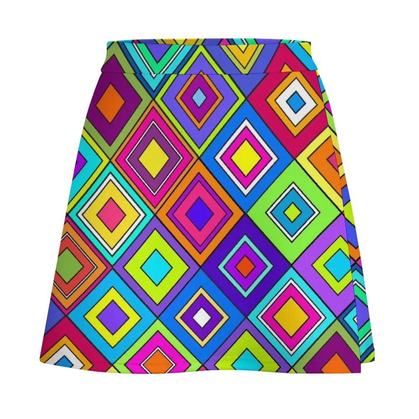 Modern Retro Diamonds Mini Skirt cosplay Female skirt novelty in clothes mini skirt Mini