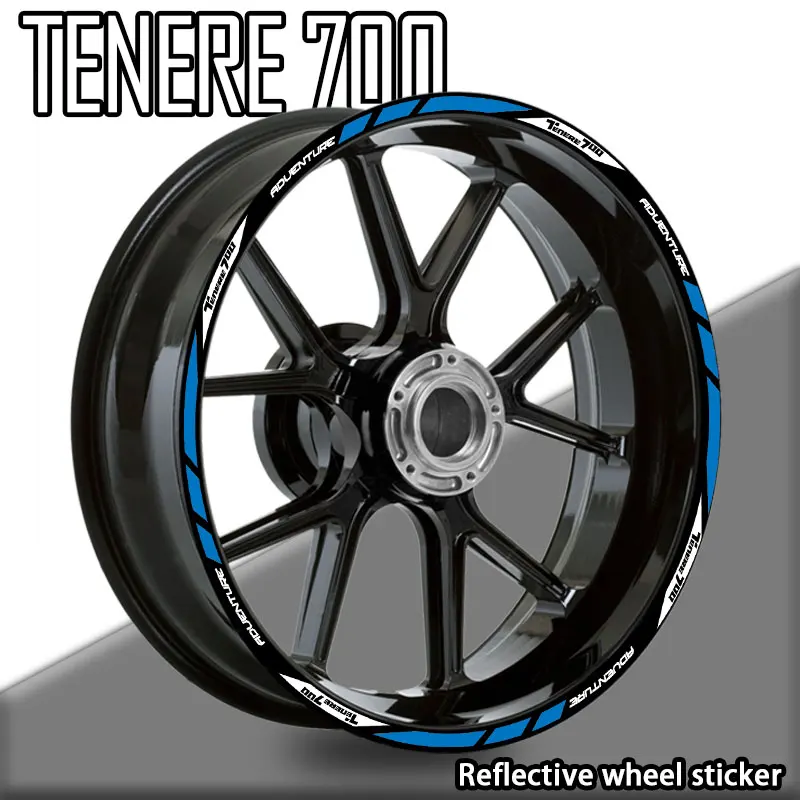

Reflective Motorcycle Accessories Wheel Sticker Inside of Hub Decals Rim Stripe Tape For TENERE 700 ADVENTURE Adv