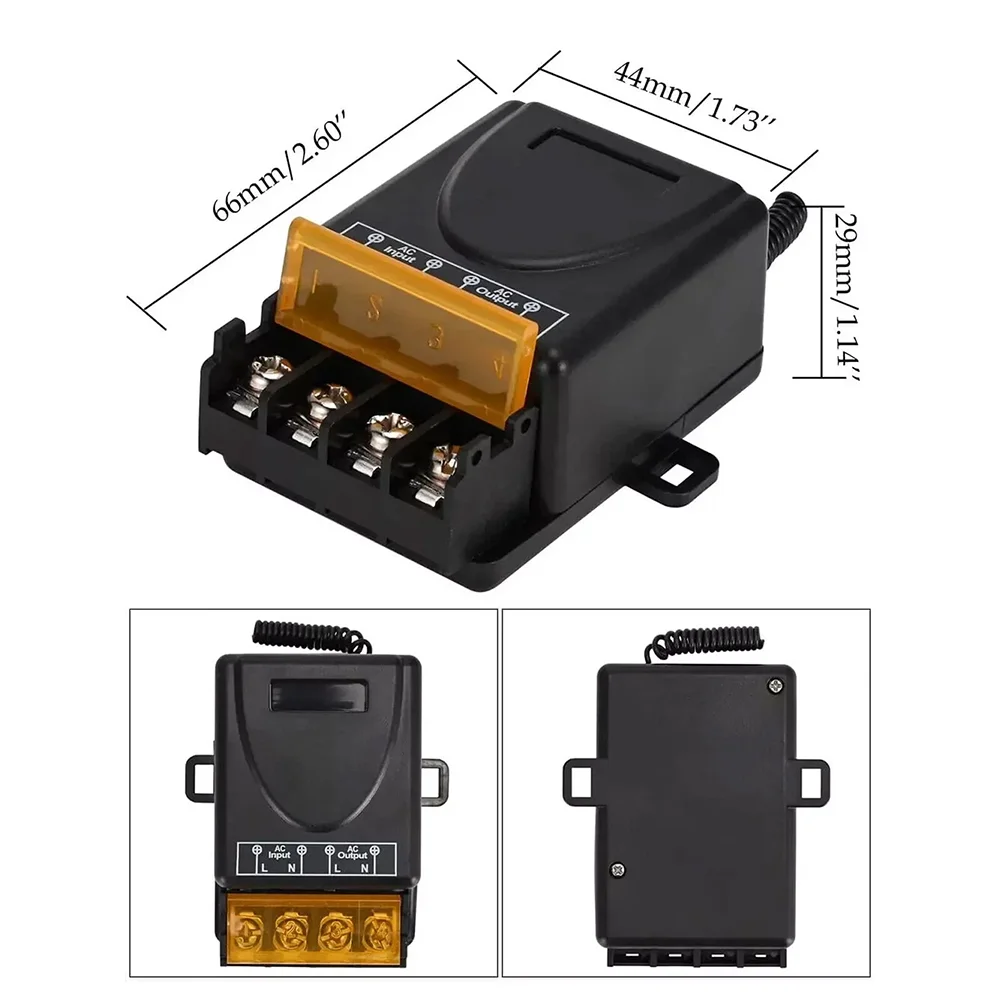 220V Wireless Remote Control Switch Tool Set With RF Relay Receiver And Transmitter For Water Pump Motor LED/Electric Appliance