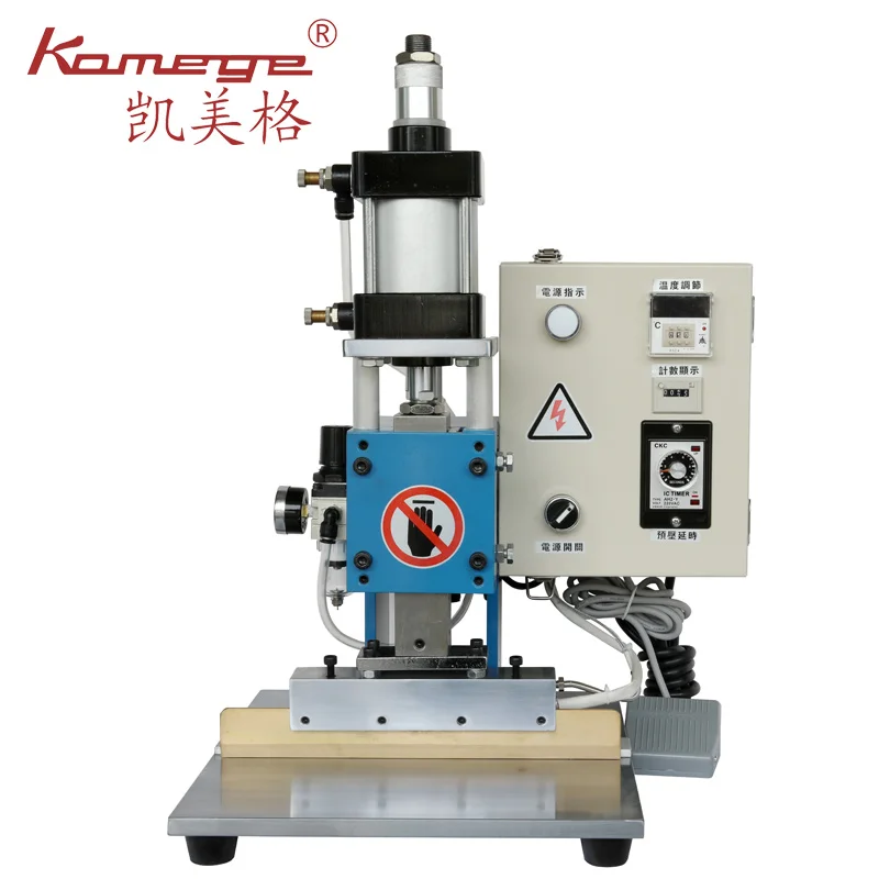 Kamege XD-333 Pneumatic Leather Crimping Machine For Leather Wallet