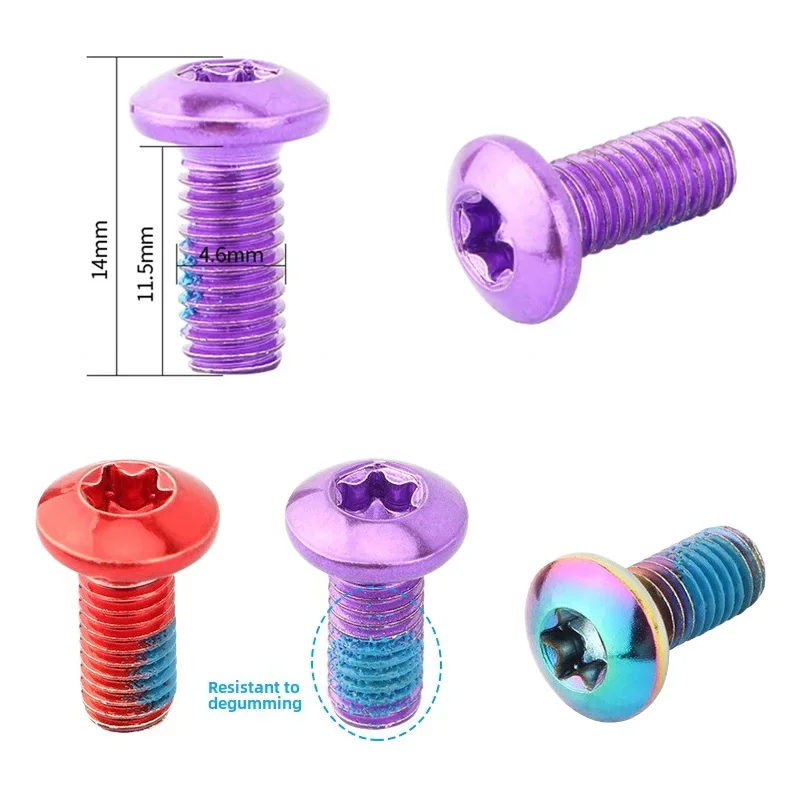 Bike Disc Brake Rotor Fixing Screw 12PCS T25 Bicycle screws Steel Alloy for MTB Road Bike 6-Bolt Plate Bicycle accessories