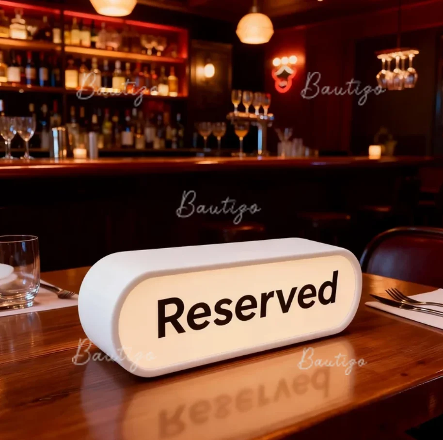 Personalized USB Light Box Desk Lamp Acrylic Lightbox LED Lighting Frame Bar Sign Custom Content Lightbox Table Decor Signage