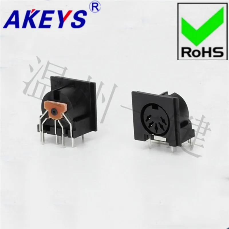 10 PCS DS-5-01c square S large terminal connector generous 5-core 7-foot socket 5PIN pin DIN mother seat