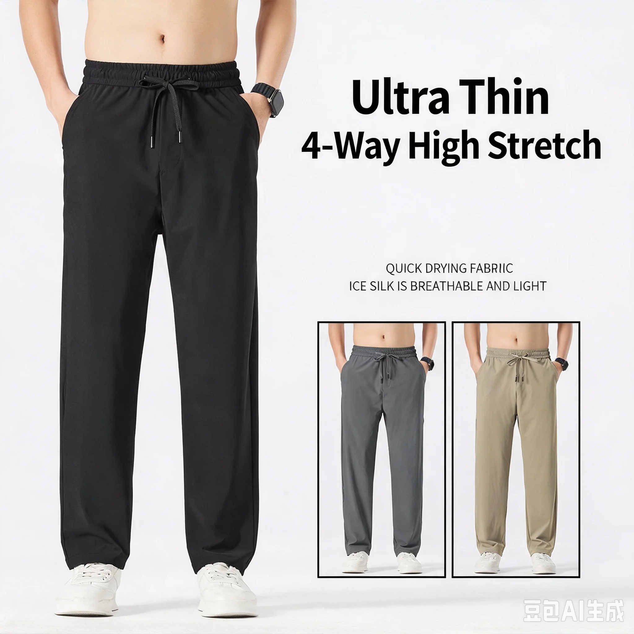 2026 Summer Men's Straight Leg - Khaki Formal Wear Men review and price
