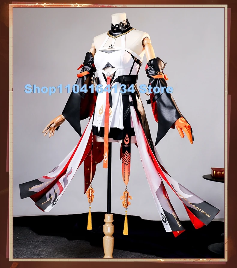 Changli Cosplay Costume Wuthering Waves Anime Women Fashion Dress Uniform for Halloween Christmas Game Party Outfit Clothing